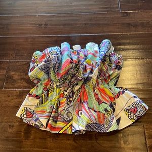 Anthropologie strapless top